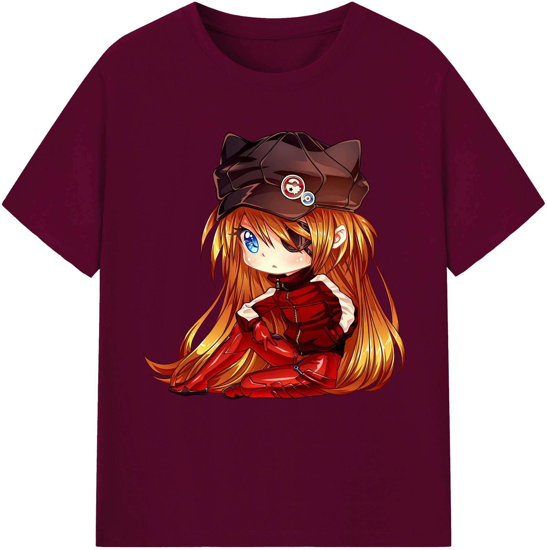 （画像用） EVA 新世紀エヴァンゲリオン レディースカジュアルプリントTシャツ（綿100％）